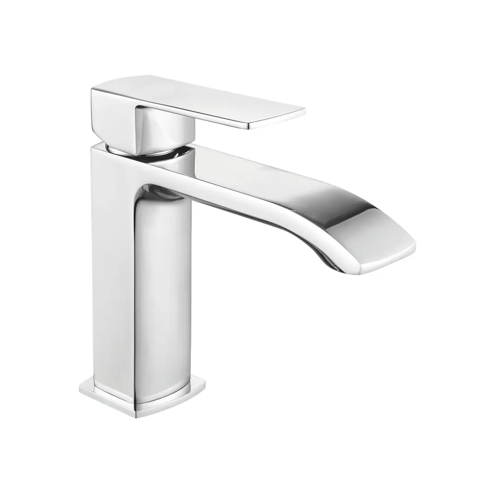 Composizione di miscelatori per lavabo, bidet e doccia 3 vie serie Fire ottone cromato en Acero Inoxidable