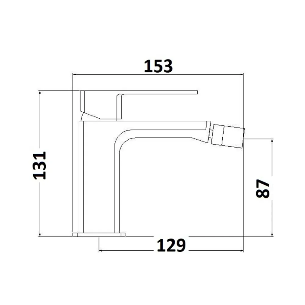 Composizione di miscelatori per lavabo, bidet e doccia 3 vie serie Fire ottone cromato en Acero Inoxidable