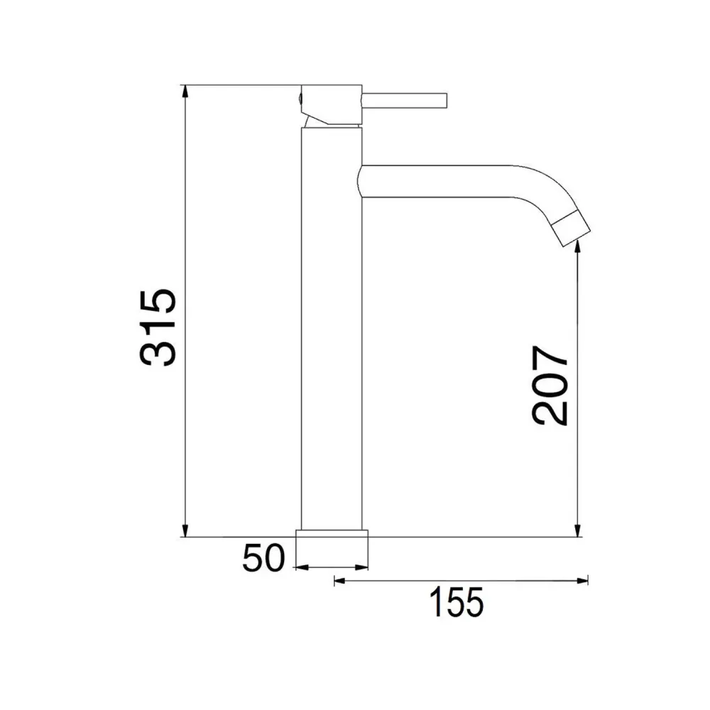 Coppia di miscelatori per lavabo elevado e bidet serie Moon ottone cromato Diseño Compacto