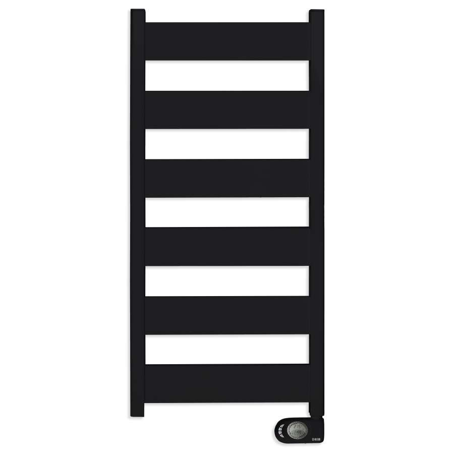 Estante de Ducha Radiador Secatoallas ElÉCt. S/Fluido 750W Neris Negro Mate