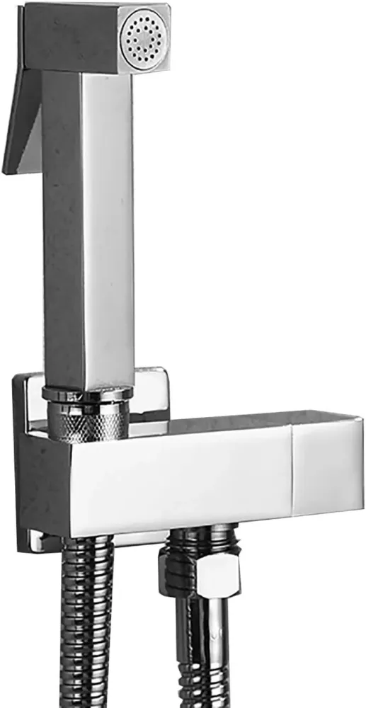 FRAMO Robinet TOILETTE + SHATTAF CARRÉ ref 8501C - Robinetterie Italienne Design