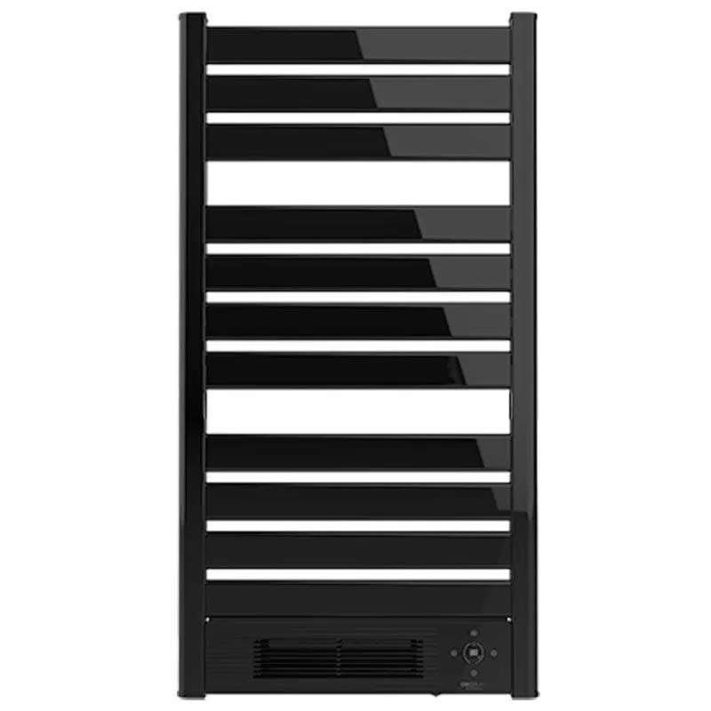 Gancho de Ducha Toallero eléctrico con calefactor cerámico Ready Warm 9790 Loza Towel Cecotec 2000W negro