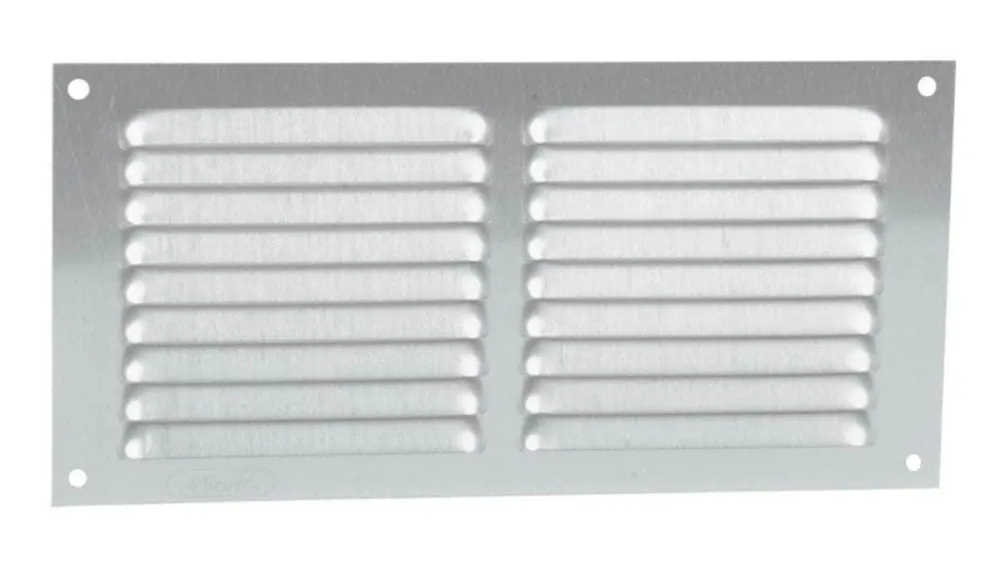 Grille rectangulaire horizontale avec moustiquaire Aluminimum 1LM1020G NICOLL | Fácil Instalación | Sin Taladro