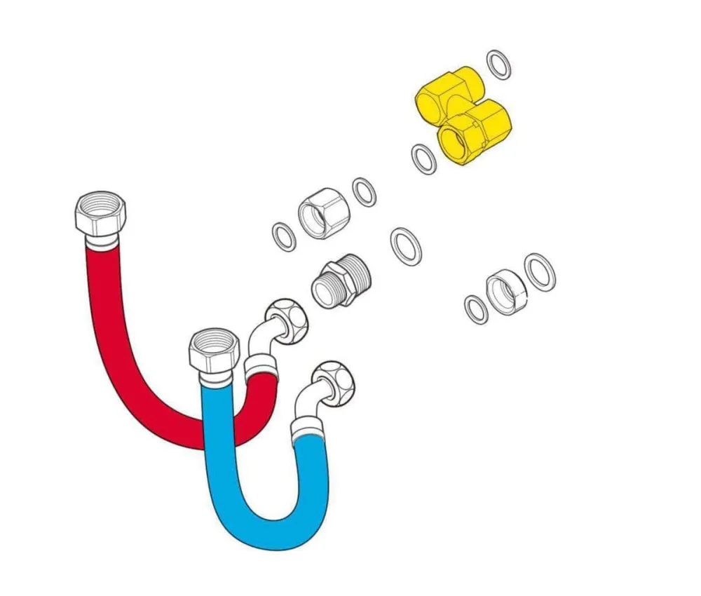 Jabonera de Pared Kit d'adaptation chauffe-bain Opalia C, SD27 SD2.10 SD3.13 Réf. 0020234588