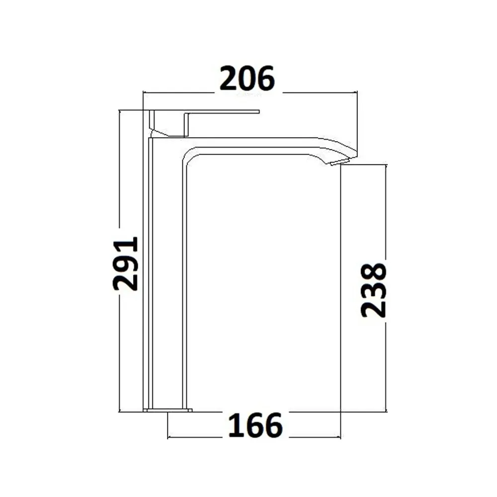 Miscelatore lavabo grande serie Fire ottone cromato