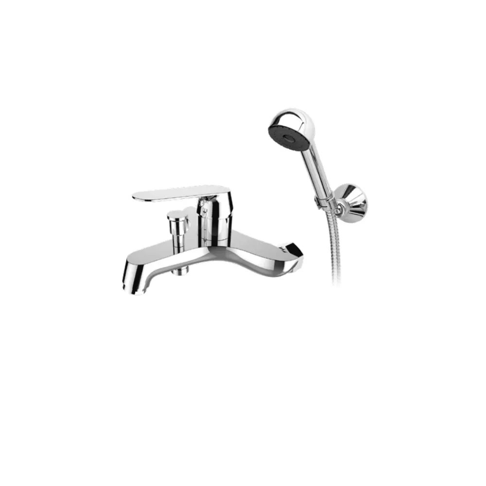 Miscelatore vasca ottone cromato fornito con kit doccia serie Sky Keller Taps