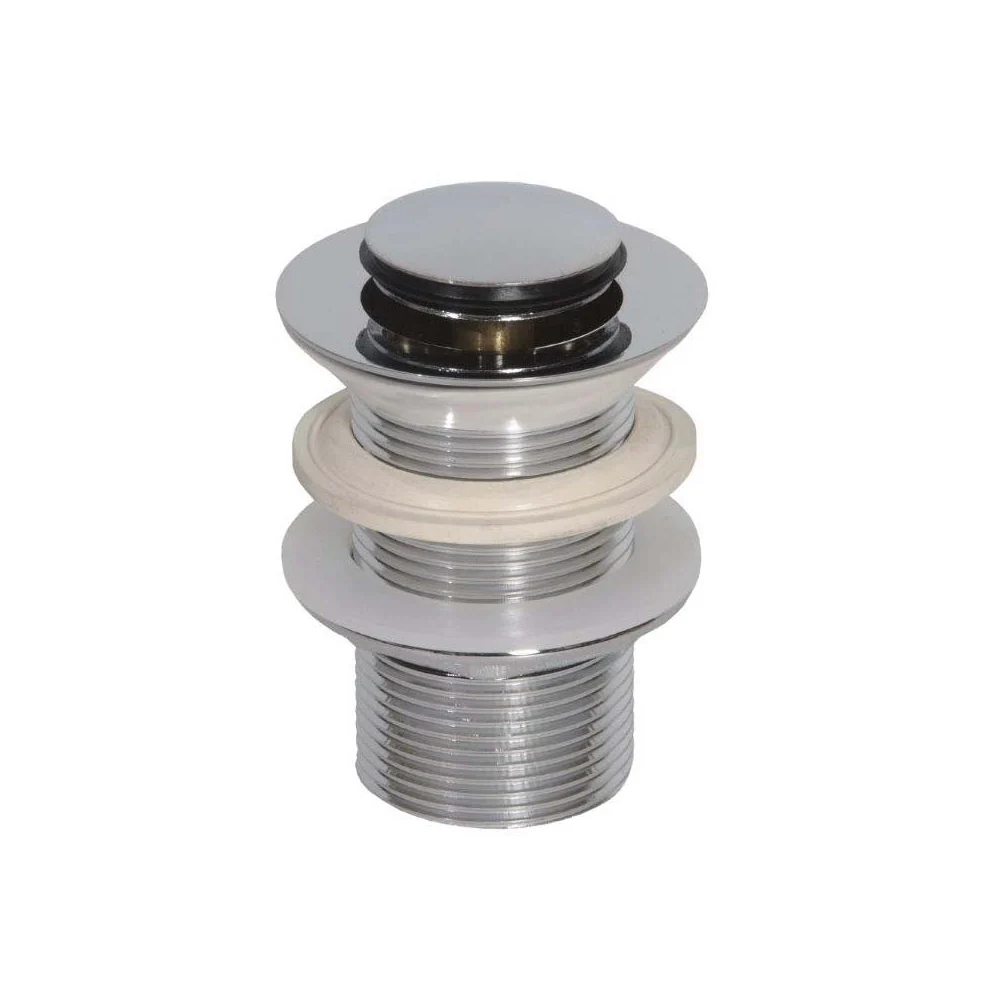 Piletta click-clack lavabo con tappo design senza troppo pieno ottone