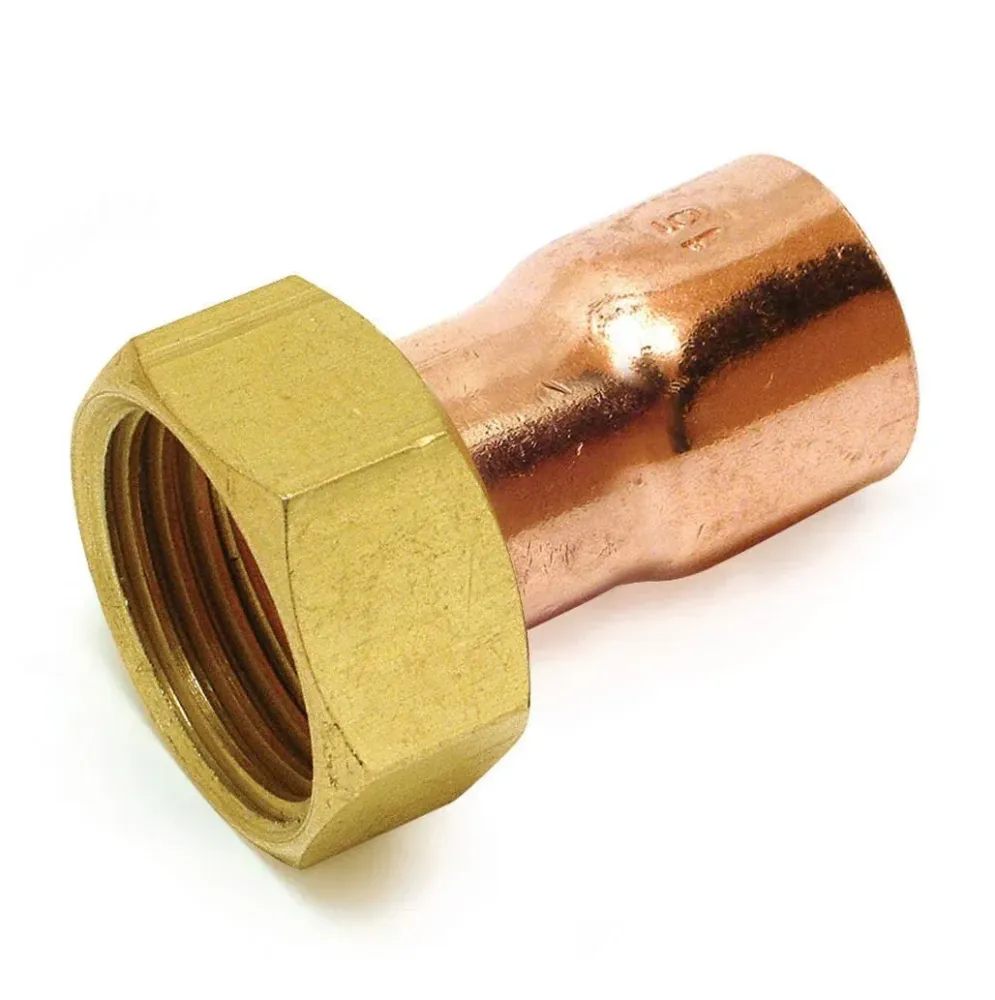 Raccord 2 pièces droit douille Cu 20/27-18 8359GLCu (sachet de 2 pièces) ALTECH