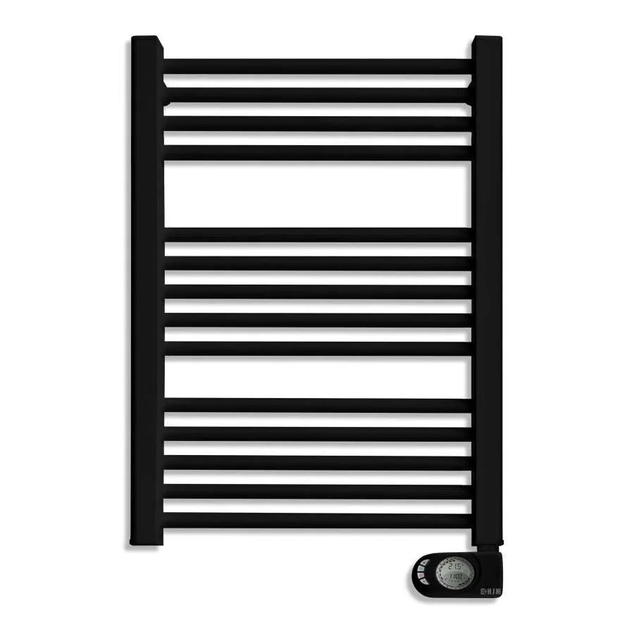 Radiador Secatoallas ElÉCtrico S/Fluido 500W Noor Negro Mate Acero Cromado