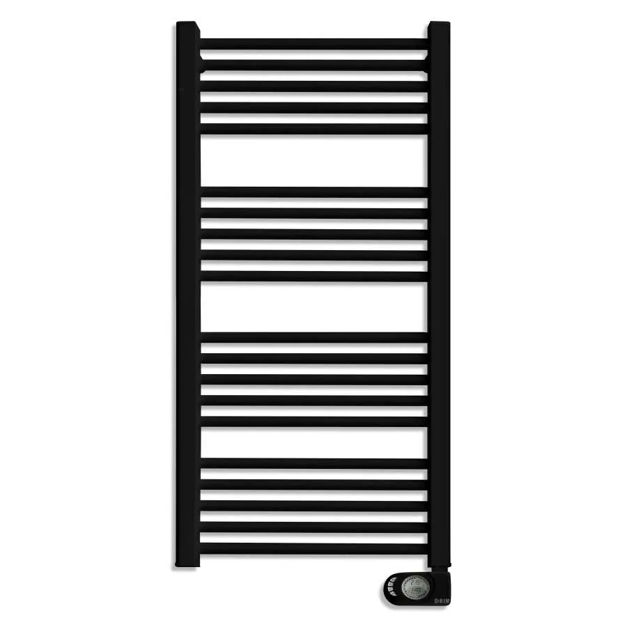 Radiador Secatoallas ElÉCtrico S/Fluido 750W Noor Negro Mate para Baño Moderno