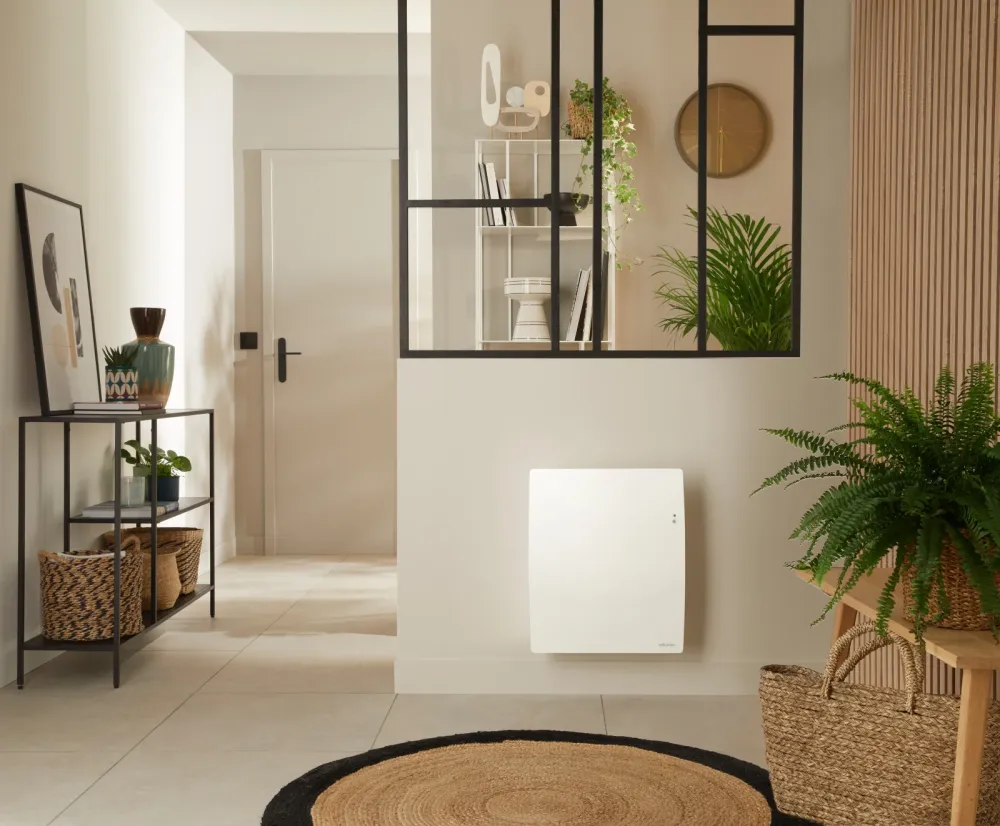 Radiateur électrique AGILIA 4 connecté 750W - chaleur douce blanc - Atlantic 503121