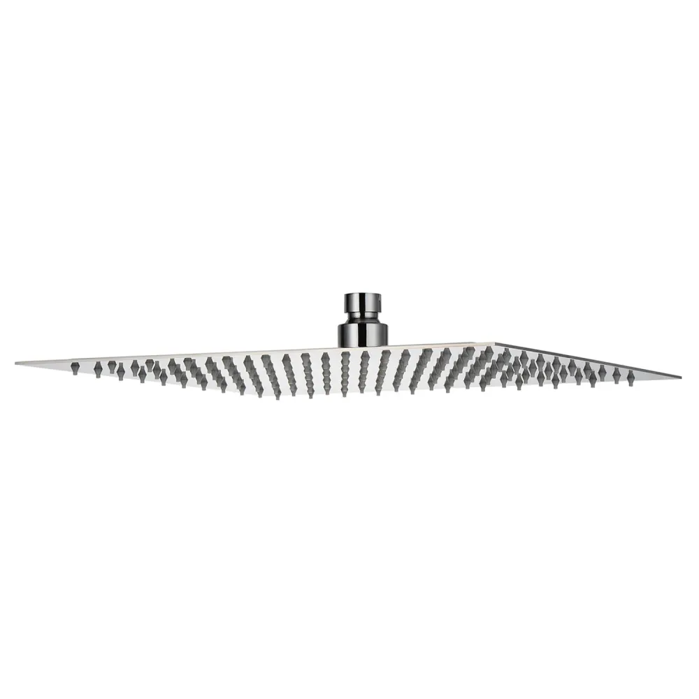 Soffione doccia quadrato ultraslim acciaio inox 20x20 cm