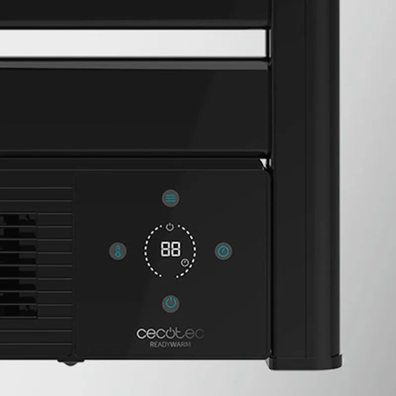 Toallero eléctrico con calefactor cerámico Ready Abrigado 9790 Ceramic Towel Cecotec 2000W negro