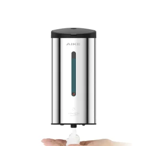 AIKE Dispensador automático de jabón líquido ajustable de 5 velocidades, 27 onzas líquidas, AK1205 Pulido