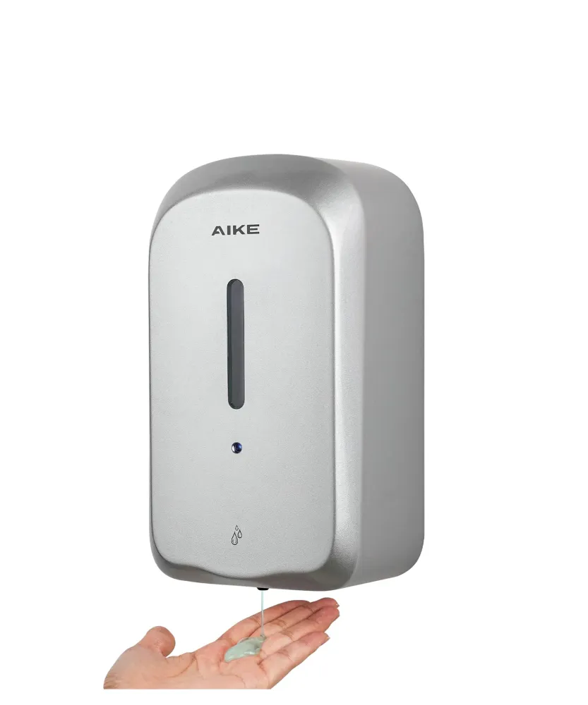 AIKE Dispensador automático de jabón líquido ajustable de 5 velocidades, 27 onzas líquidas, AK1205 Pulido