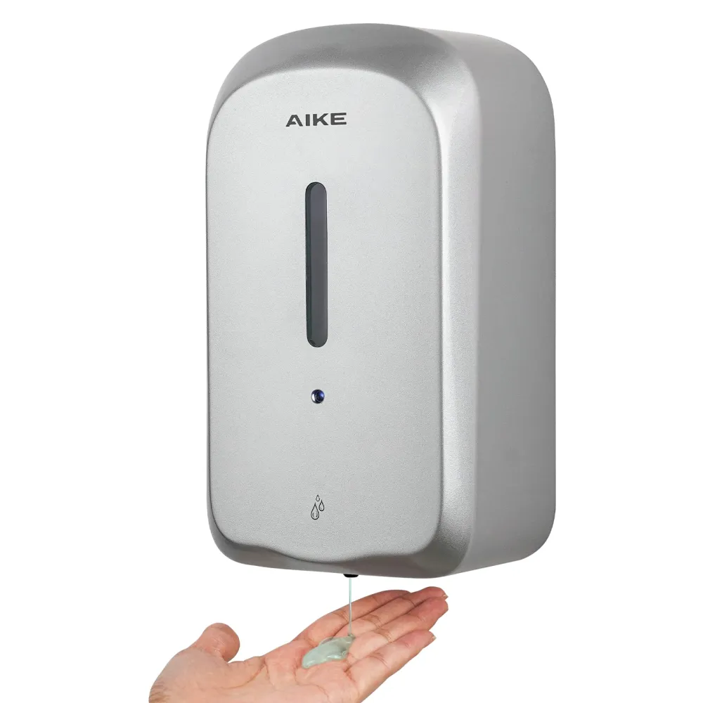 AIKE Dispensador automático de jabón líquido ajustable de 5 velocidades, 27 onzas líquidas, AK1205 Pulido