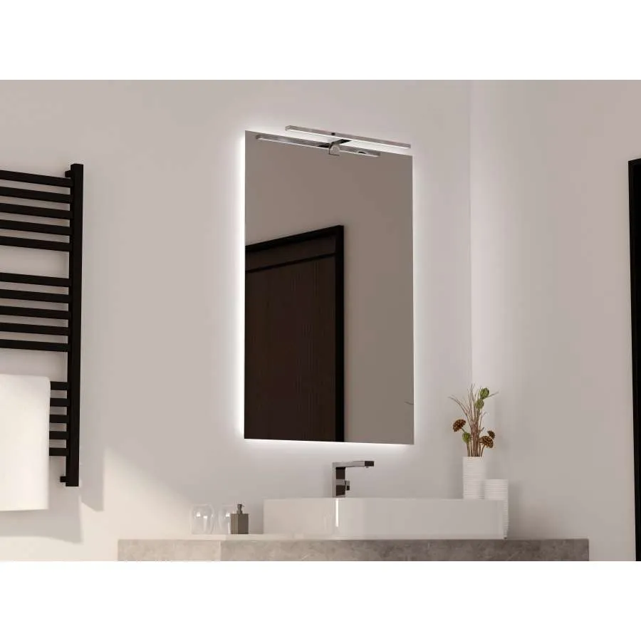 Aplique Led Cubik Line 7W Cromo Para Espejo para Organización