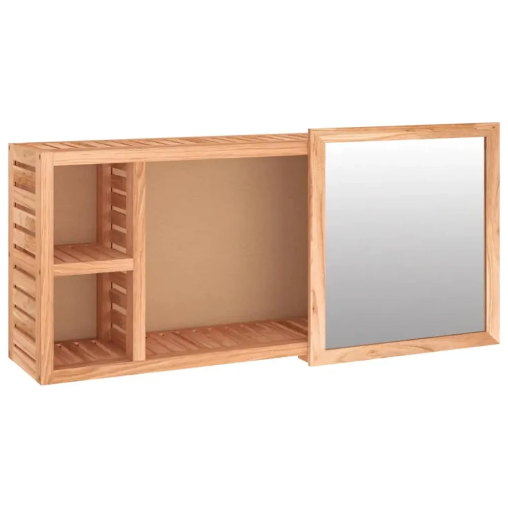 Armadio specchiera Glissel | Legno di noce Set de 4 Piezas