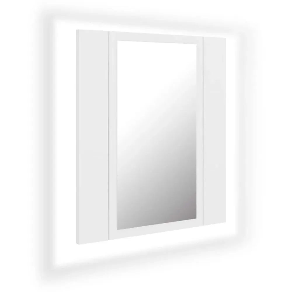 Armario de baño con espejo Rimini con luz LED 45x40x12 cm Diseño Compacto