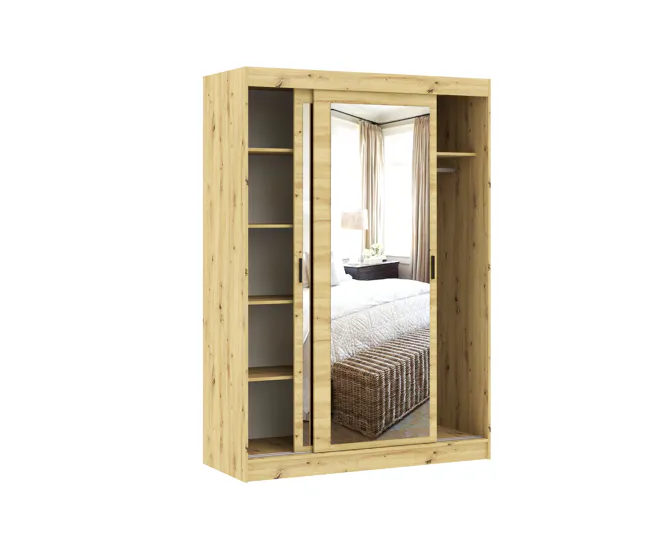 Armario TOUCH II puertas correderas con espejo 150x215cm