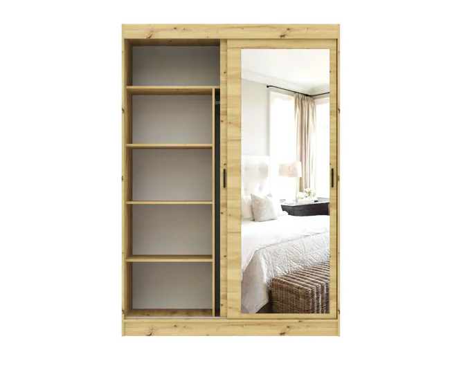 Armario TOUCH II puertas correderas con espejo 150x215cm