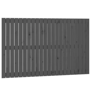 Cabecero de cama de pared madera maciza de pino 140x3x60 cm