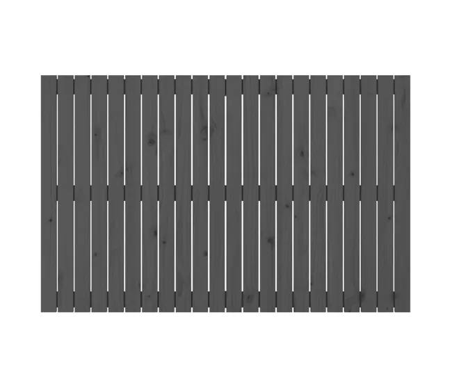 Cabecero de cama de pared madera maciza de pino 140x3x60 cm