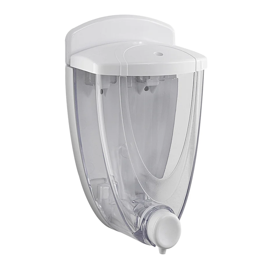 Dispensador de jabón de pared Gedy modelo Torpedo de 300 ml - Blanco