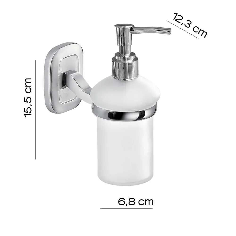 Dispenser sapone parete di Gedy serie Everest - Cromato