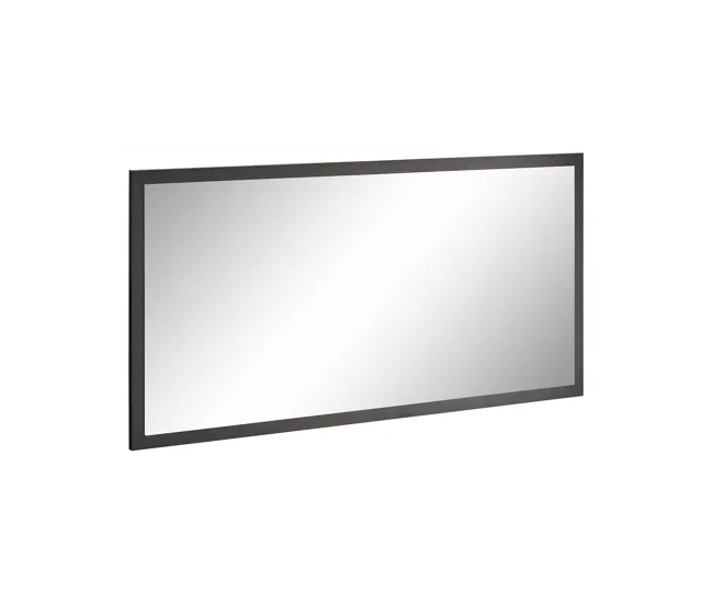 Dmara Mirror, Espejo de baño, 100% Made Italy, 120x2h60 cm, Antracita Brillo