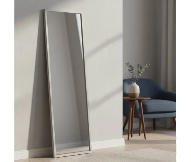 Espejito Dcarrier, Espejo, Objeto de decoración de pared, Decoración de espejo, 50x2h160 cm, Roble