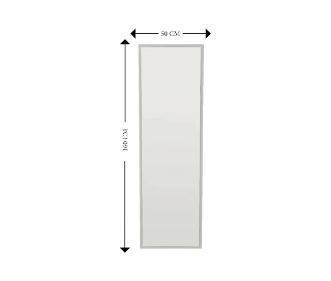 Espejito Dcarrier, Espejo, Objeto de decoración de pared, Decoración de espejo, 50x2h160 cm, Roble