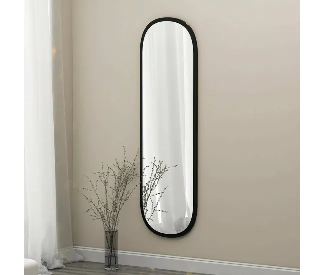 Espejito Dgiacobb, Espejo, Objeto de decoración de pared, Decoración de espejo, 40x2h120 cm, Negro