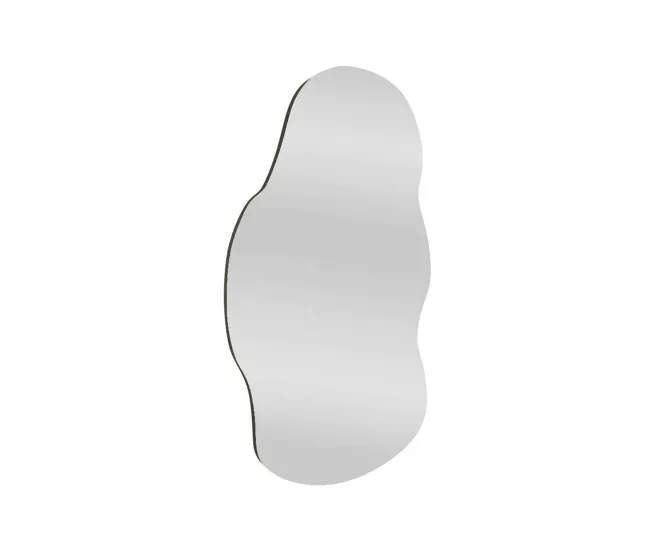 Espejito Dnobil, Espejo, Objeto de decoración de pared, Decoración de espejo, 40x2h72 cm, Negro