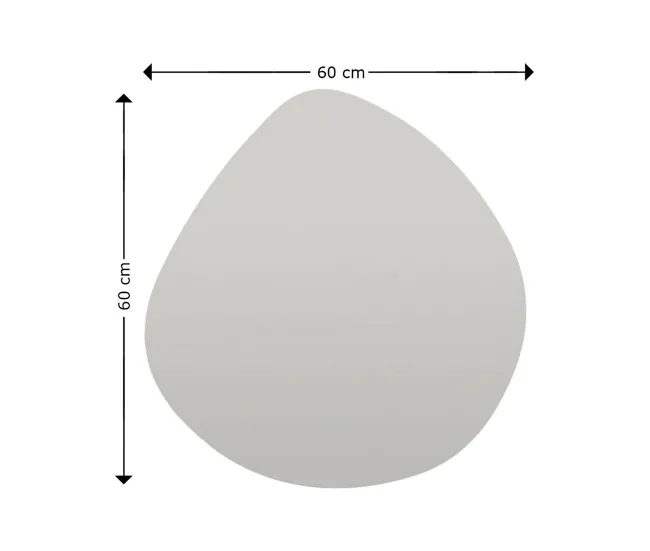 Espejito Dodentha, Espejo, Objeto de decoración de pared, Decoración de espejo, 60x2h60 cm, Negro