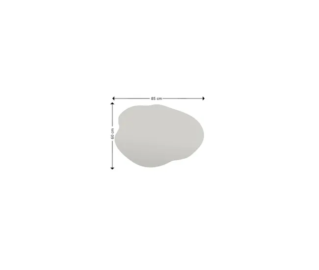Espejito Dpep, Espejo, Objeto de decoración de pared, Decoración de espejo, 60x2h85 cm, Negro