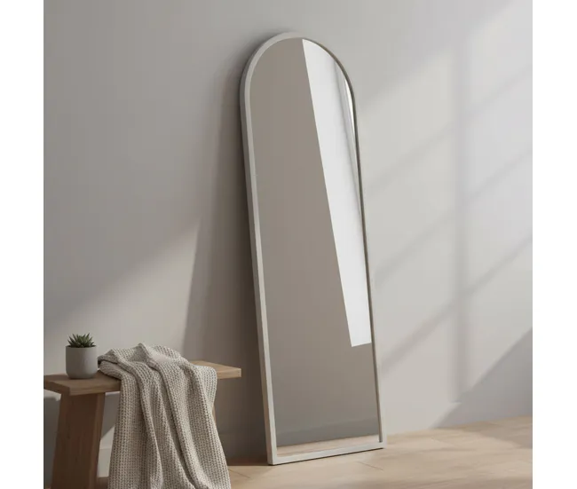 Espejito Dpolon, Espejo, Objeto de decoración de pared, Decoración de espejo, 50x2h160 cm, Roble