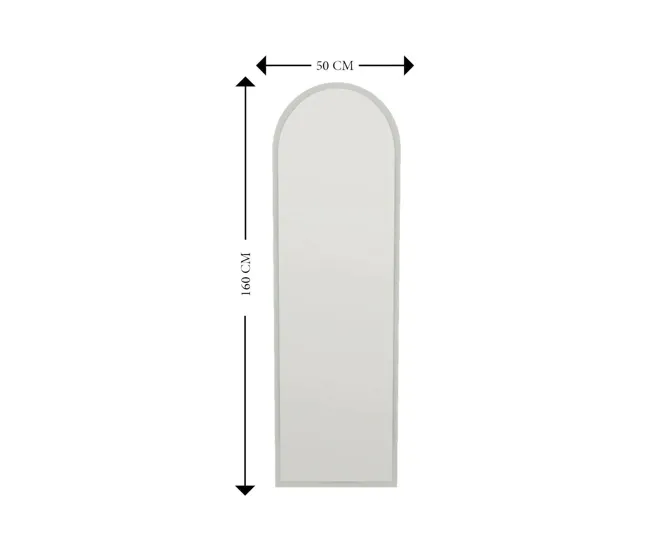 Espejito Dpolon, Espejo, Objeto de decoración de pared, Decoración de espejo, 50x2h160 cm, Roble