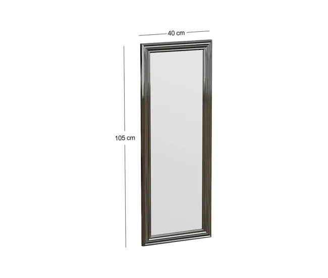 Espejito Dpresicc, Espejo, Objeto de decoración de pared, Decoración de espejo, 40x3h105 cm, Plata