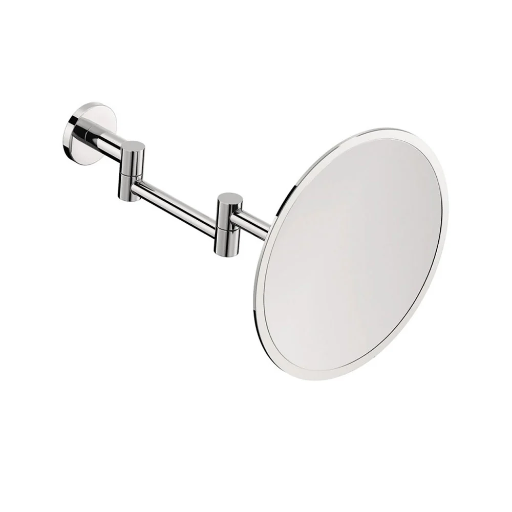 Espejo aumentador de pared con soporte de latón cromado de la colección 'Architect s+' de Cosmic