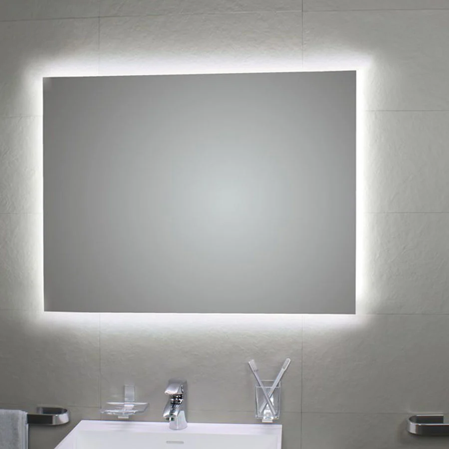 Espejo de baño 90x70 cm modelo Perimetral Ambiente con led Koh-I-Noor con Ventosa
