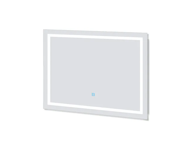 Espejo de baño LED sin cobre 80×60cm+antivaho+interruptor táctil
