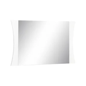 Espejo Dcassat, Espejo de baño, 100% Made Italy, 110x2h60 cm, Blanco brillo
