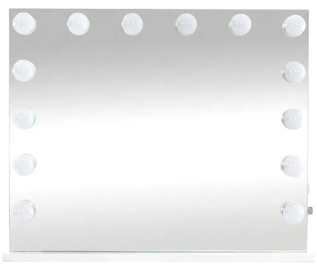Espejo de maquillaje Palmdale Plástico Blanco 16X80X68 cm