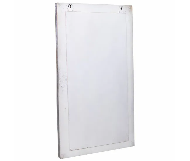 Espejo de pared Alexandra House Living Blanco Madera de mango 5 x 107 x 60 cm