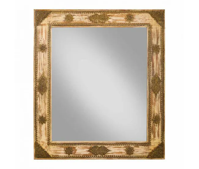 Espejo de pared Alexandra House Living Madera de mango 3 x 125 x 109 cm