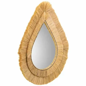 Espejo de pared Alexandra House Living Marrón Hierro Fibra puro 80 x 3 x 62 cm