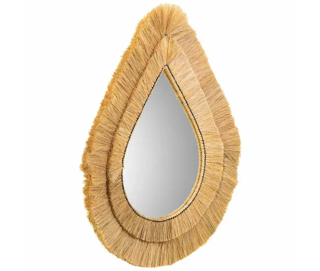 Espejo de pared Alexandra House Living Marrón Hierro Fibra puro 80 x 3 x 62 cm