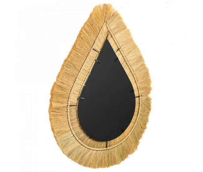 Espejo de pared Alexandra House Living Marrón Hierro Fibra puro 80 x 3 x 62 cm