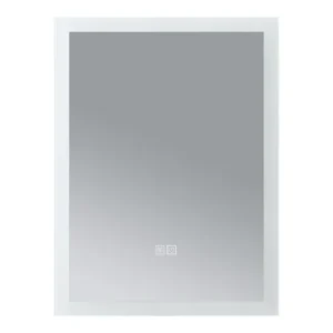 Espejo de pared con LED Scafa para baño IP65 con antivaho aluminio 60 x 45 x 3 cm - Blanco